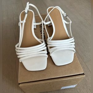 Reformation Eleonora Sling Back Block Heel Sandal, Size 5.5